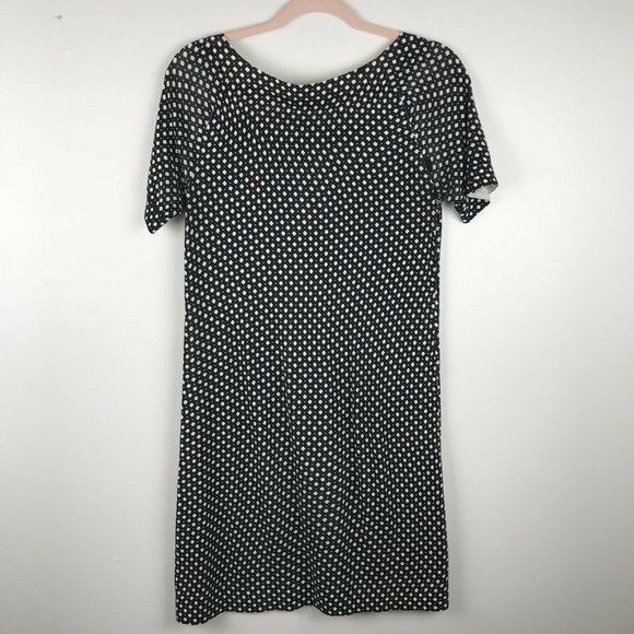 J.Crew Collection Deep Navy Dress Polka Dot Size Small - Picture 7 of 8